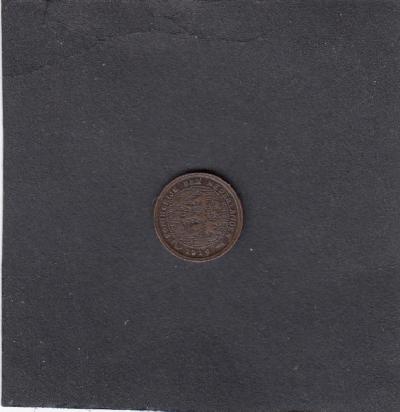 Beschrijving: 1/2 Cent WILHELMINA 